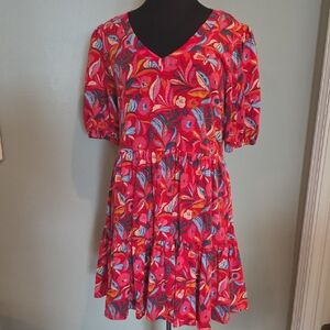 The Pioneer Woman Red Floral Kids Dress